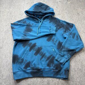 LEGENDS Hoodie Men L Blue Camouflage Fleece Pullover